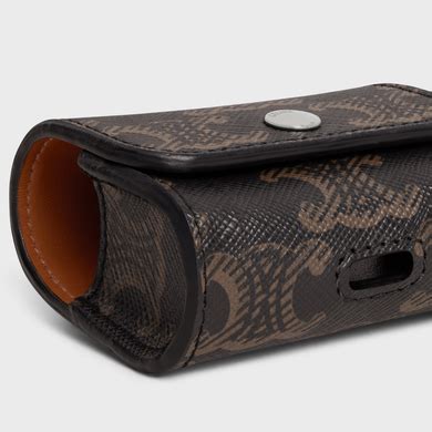 Airpods case in Triomphe canvas and Calfskin 